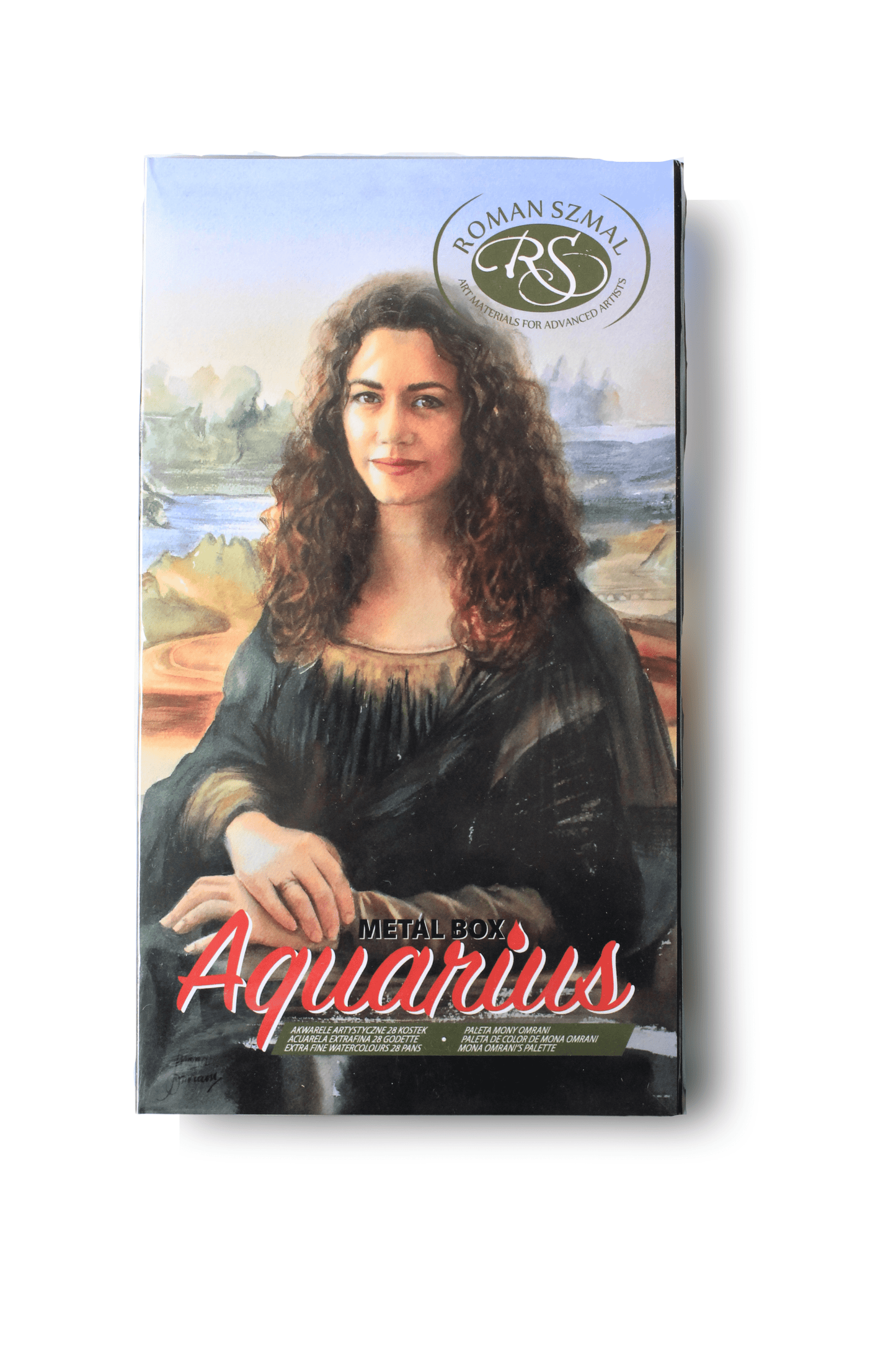 ROMAN SZMAL WATERCOLOUR SET Roman Szmal - Aquarius Watercolour Set - Mona Omrani's Palette - 28 Full Pans w/ Metal Tin