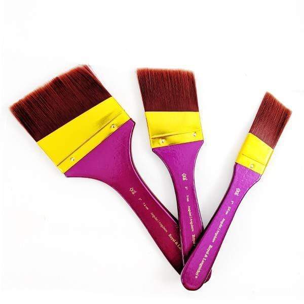 ROYAL LANGNICKEL BURGUNDY TAKLON Royal Langnickel Burgundy Taklon Angle Set of 3