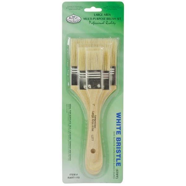 ROYAL LANGNICKEL LARGE AREA BRUSH Royal Langnickel Large Area Brushes Set of 3