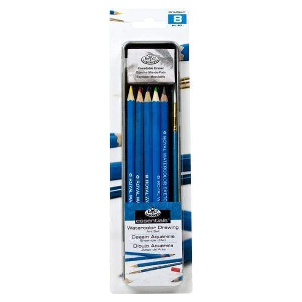 ROYAL LANGNICKEL WATER COLOUR DRAWING SET Royal Langnickel Watercolour Drawing Set 8 Pieces
