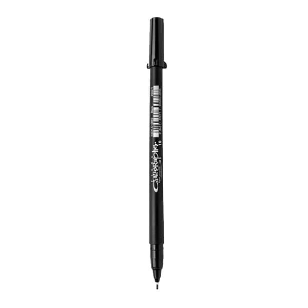 SAKURA PENS BLACK 10 Sakura Pigma Calligrapher Pens