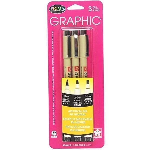 SAKURA PENS Sakura Graphic Pens Set of 3