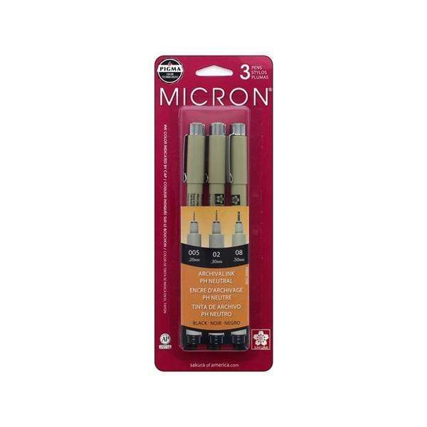 SAKURA PENS Sakura Pigma Micron Set of 3