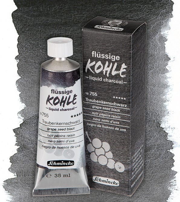 Schmincke Grape Seed Black Schmincke - Liquid Charcoal - 35mL Tubes