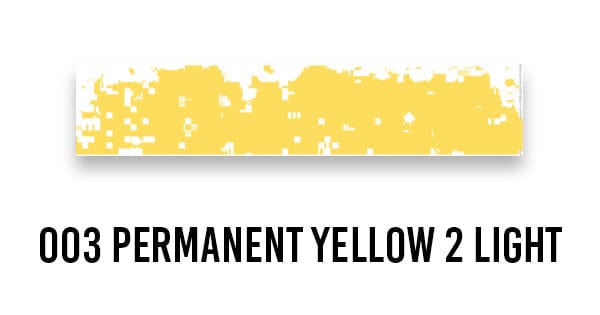 Schmincke SOFT PASTEL 003 Permanent Yellow 2 Light Schmincke - Extra-Soft Artists' Pastels - Individual Medium Tints (Series H)