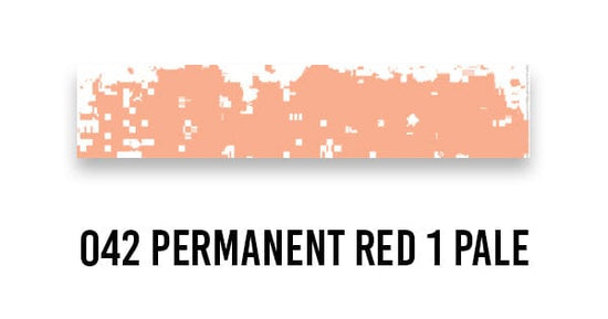 Schmincke SOFT PASTEL 042 Permanent Red 1 Pale Schmincke - Extra-Soft Artists' Pastels - Individual Light Tints (Series M)