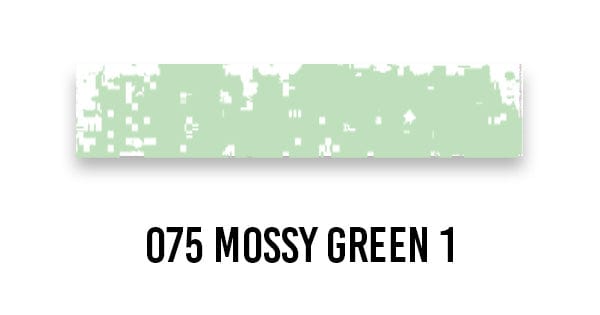 Schmincke SOFT PASTEL 075 Mossy Green 1 Schmincke - Extra-Soft Artists' Pastels - Individual Extra Tints (Series O)
