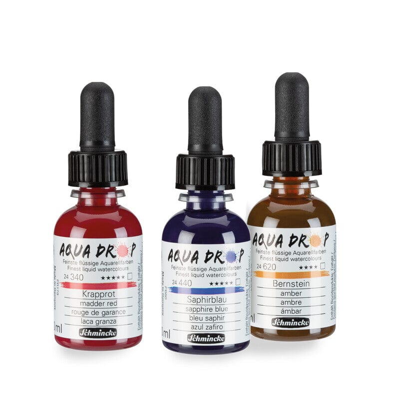 Schmincke Water Colour Ink Schmincke - Aqua Drop - Liquid Watercolour - 30mL Bottles