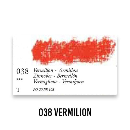 SENNELIER OIL PASTEL Vermilion 038 Sennelier - Oil Pastels - Reds, Oranges, Yellows