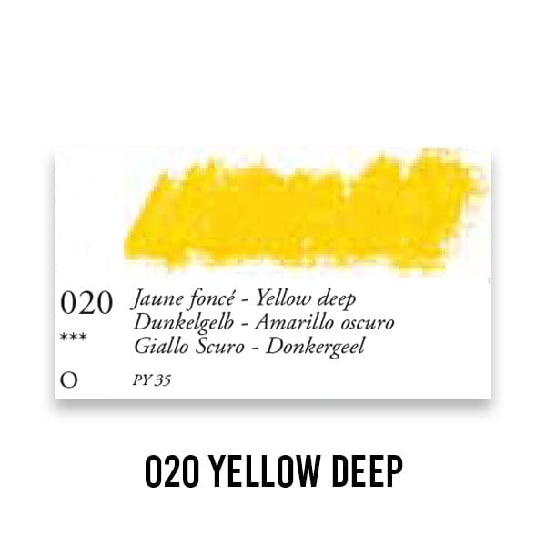 SENNELIER OIL PASTEL Yellow Deep 020 Sennelier - Oil Pastels - Reds, Oranges, Yellows