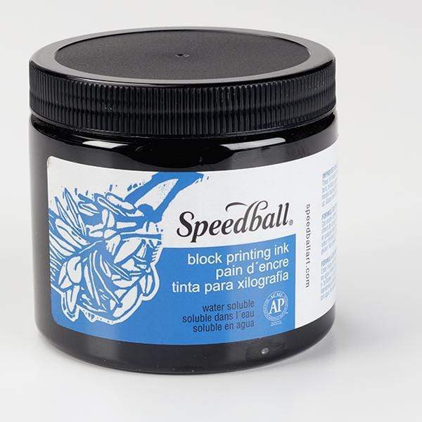 SPEEDBALL 16OZ WS BLOCK INK BLACK Speedball Water Soluble Block Print Ink 16oz