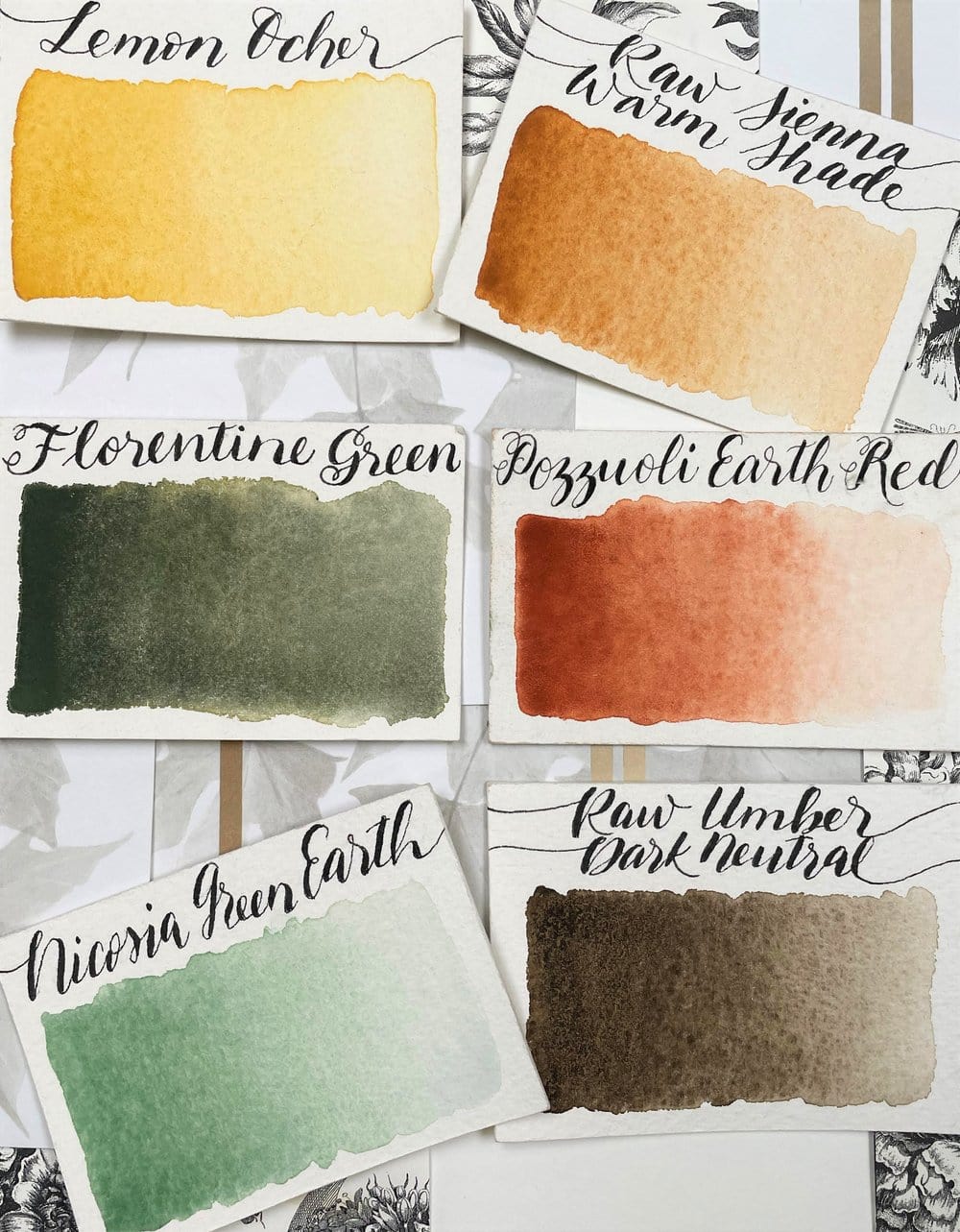 STONEGROUND Watercolour Half-Pan Set Stoneground - Watercolour Half Pan Set - 6 Colours - Historic
