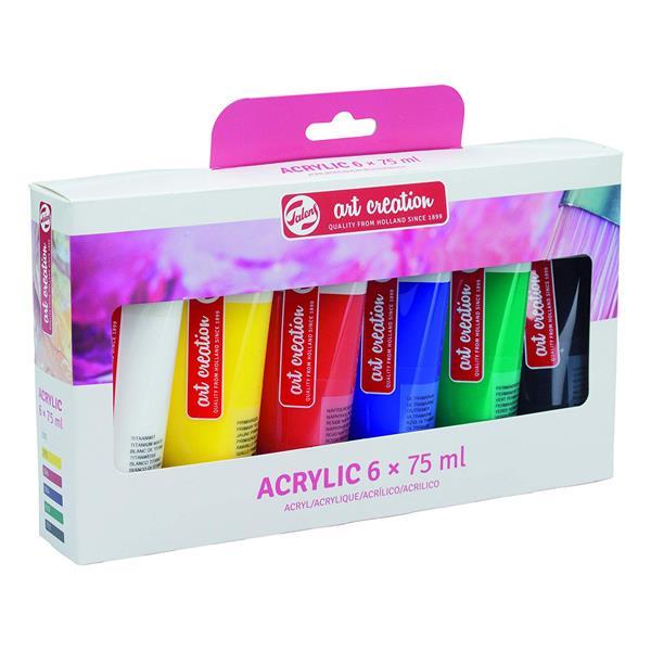 TALENS ART CREATION ACRYLIC SET Talens Art Creation Acrylic Paint Set of 6x75mL