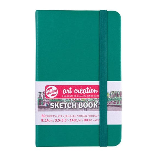TALENS ART CREATION SKETCHBOOK FOREST GREEN Talens - Art Creation - Sketch Book - 9x14cm - Small Profile - 80 Sheets