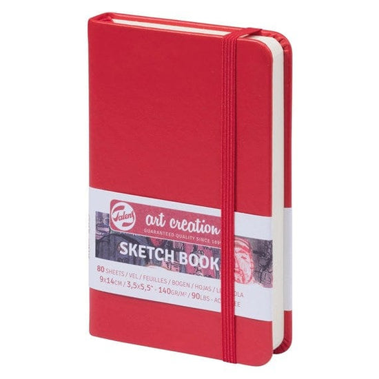TALENS ART CREATION SKETCHBOOK RED Talens - Art Creation - Sketch Book - 9x14cm - Small Profile - 80 Sheets