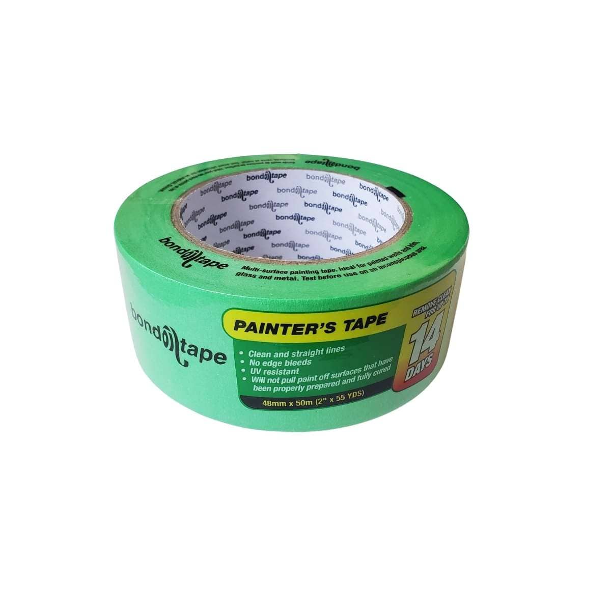Toolway Painter's Tape Bond Tape - Painter's Tape - 48mm x 50m Roll - Item #122303