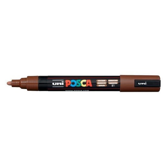 UNIBALL POSCA BROWN Uni Posca Medium Tip Paint Marker PC-5M