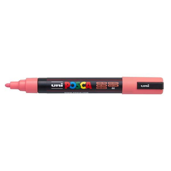 UNIBALL POSCA CORAL PINK Uni Posca Medium Tip Paint Marker PC-5M