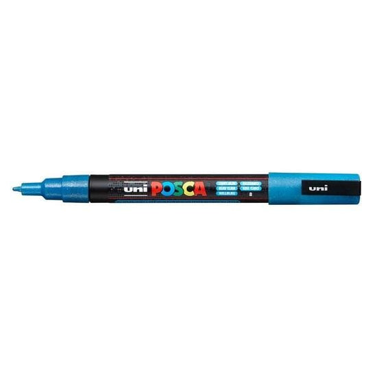 UNIBALL POSCA GLITTER LIGHT BLUE Uni Posca Fine Tip Paint Marker PC-3M