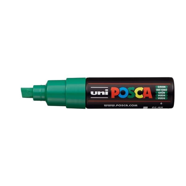 UNIBALL POSCA GREEN Uni Posca Broad Chisel Tip Paint Marker PC-8K