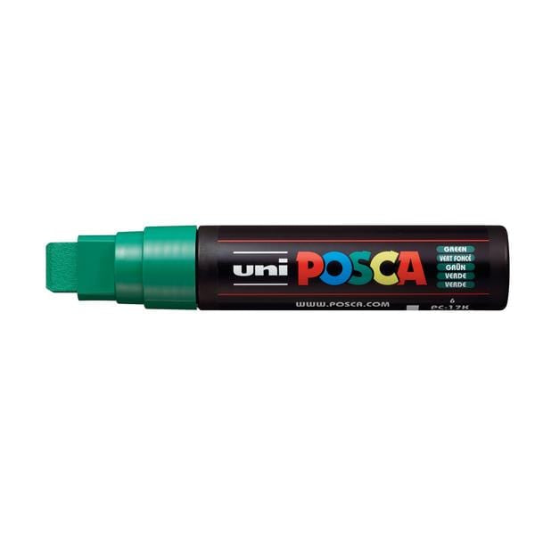UNIBALL POSCA GREEN Uni Posca Extra Broad Tip Paint Marker PC-17K