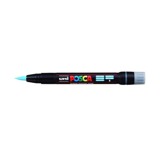 UNIBALL POSCA LIGHT BLUE Uni Posca Brush Tip Paint Marker PCF-350