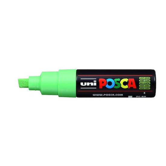 UNIBALL POSCA LIGHT GREEN Uni Posca Broad Chisel Tip Paint Marker PC-8K