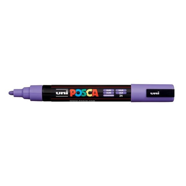 UNIBALL POSCA LILAC Uni Posca Medium Tip Paint Marker PC-5M