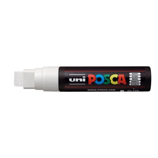 UNIBALL POSCA WHITE Uni Posca Extra Broad Tip Paint Marker PC-17K
