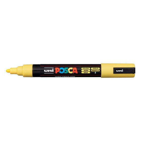 UNIBALL POSCA YELLOW Uni Posca Medium Tip Paint Marker PC-5M