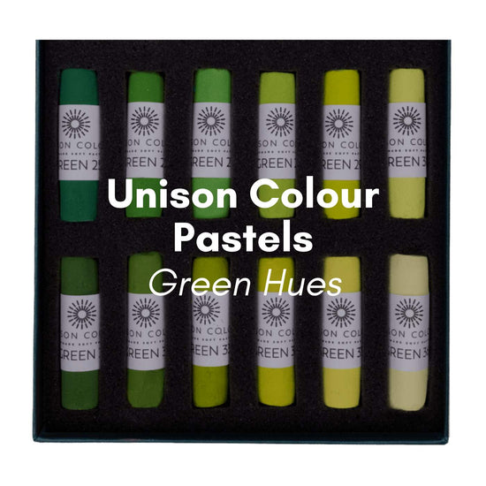 Unison Colour Soft Pastel Unison Colour - Individual Handmade Soft Pastels - Green Hues