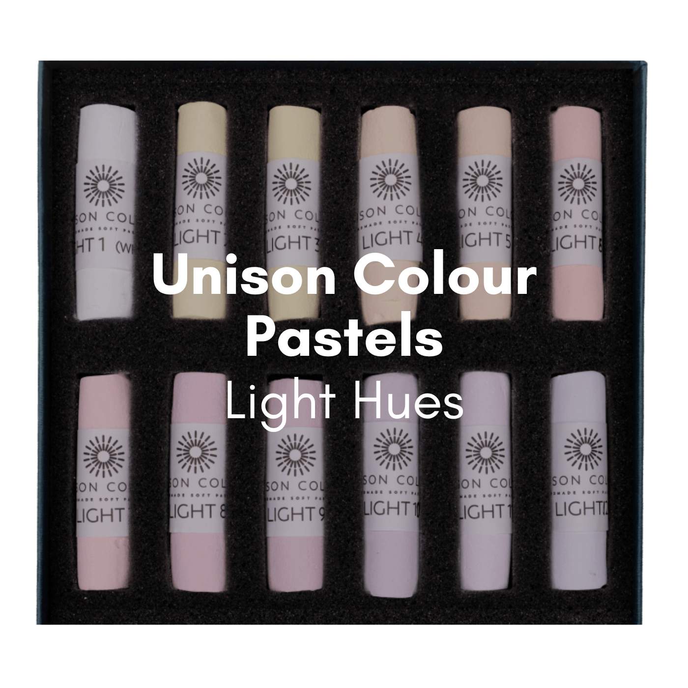 Unison Colour SOFT PASTEL Unison Colour - Individual Handmade Soft Pastels - Light Hues