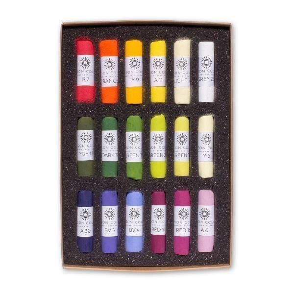 UNISON SOFT PASTEL SET Unison - Soft Pastel Set - 18 Pieces - Botanical 18 - item# BOTANICAL18