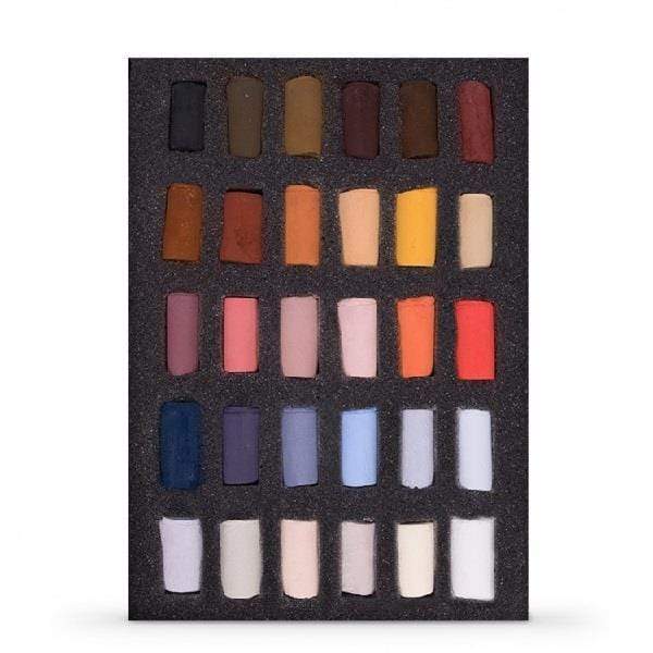 UNISON SOFT PASTEL SET Unison - Soft Pastel Set - 30 Pieces - Emma Colbert Animal Half Stick 30 - item# EMCOL30HALF