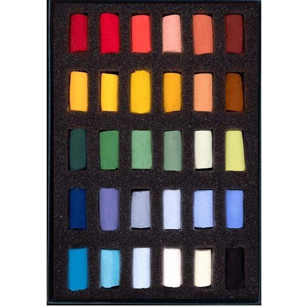 UNISON SOFT PASTEL SET Unison - Soft Pastel Set - 30 Pieces - Starter Half Stick - item# STARTER30HALF