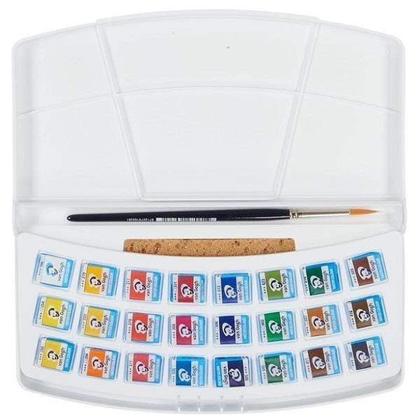 VAN GOGH W/C HALF-PAN Van Gogh Water Colour Set of 24 Half Pans