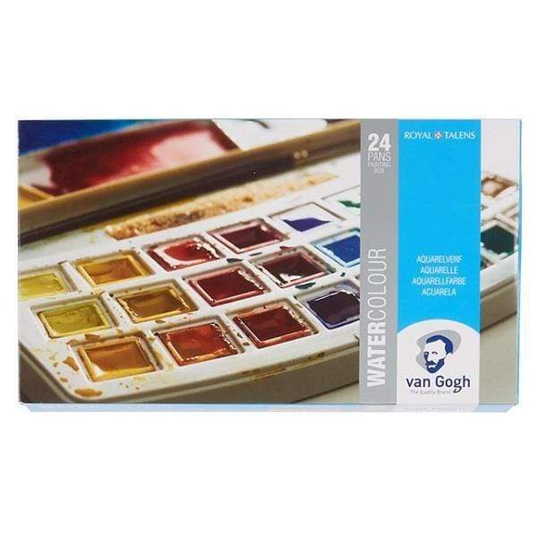 VAN GOGH W/C HALF-PAN Van Gogh Water Colour Set of 24 Half Pans