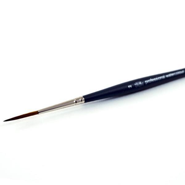WINSOR NEWTON PROF W/C BRUSH Winsor & Newton - Professional Watercolor Synthetic Sable brush - Rigger - Size 2 - item# 5011302