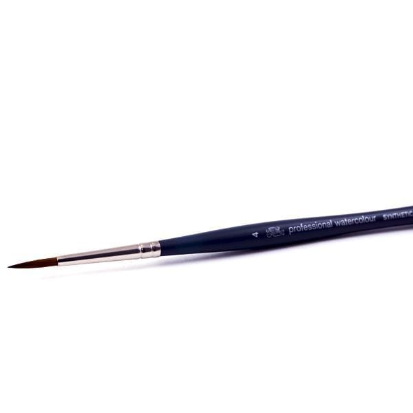WINSOR NEWTON PROF W/C BRUSH Winsor & Newton - Professional Watercolor Synthetic Sable brush  - Round - Size 4 - item# 5011104
