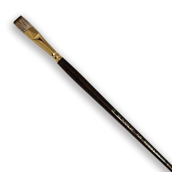 Winsor & Newton Synthetic Brush Winsor & Newton - Monarch - Long Handle Brush - Flat - Size 12 - Item #5502012