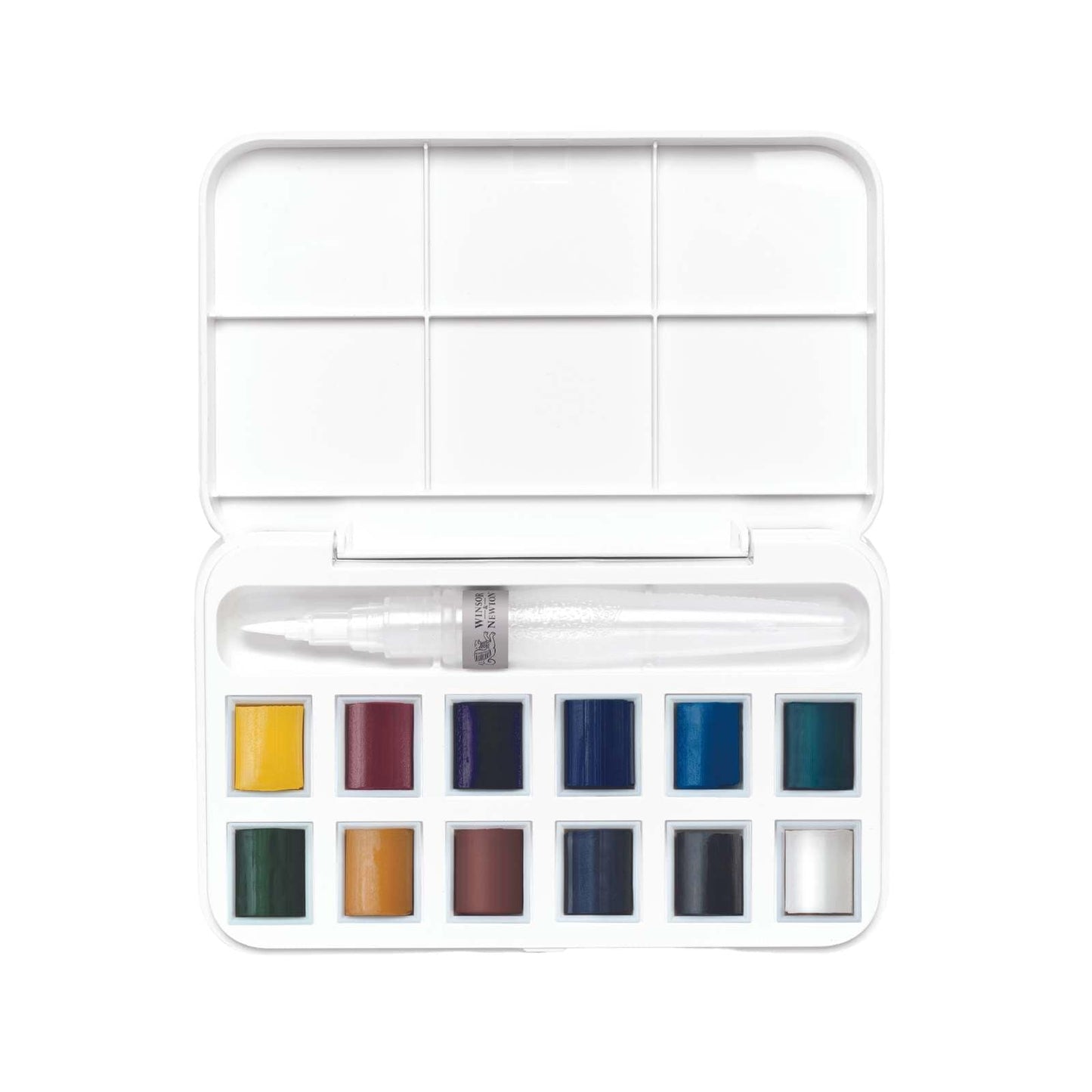 Winsor & Newton Watercolour Half-Pan Set Winsor & Newton - Cotman Watercolour - Water Brush Pocket Set - 12 Colours - Item #0390658