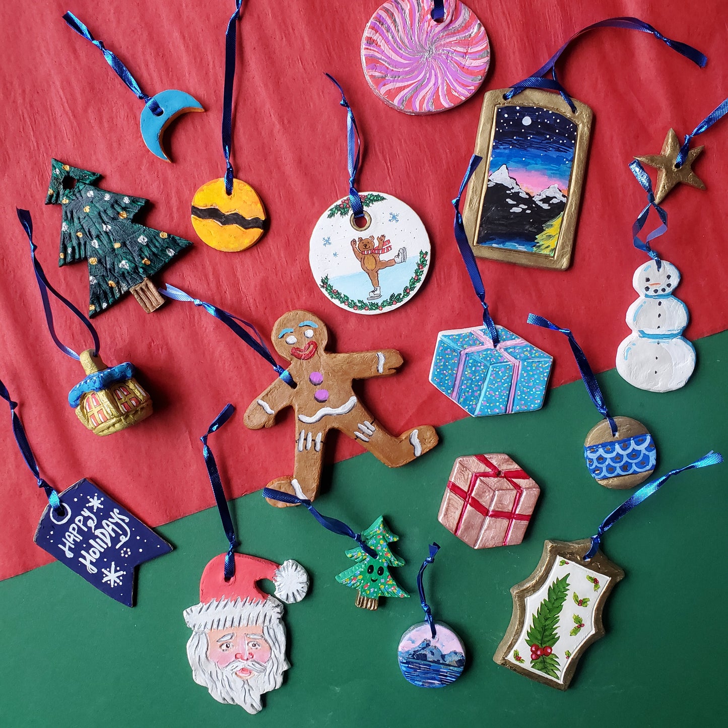 DIY Christmas Ornaments Paint Your Own Ceramic Christmas Tree Crafts For  Kids