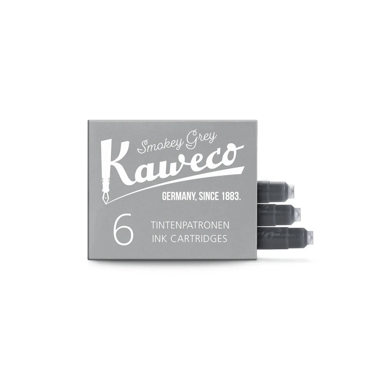 Kaweco Fountain Pen Ink Smokey Grey Kaweco - Ink Cartridges - 6 Packs