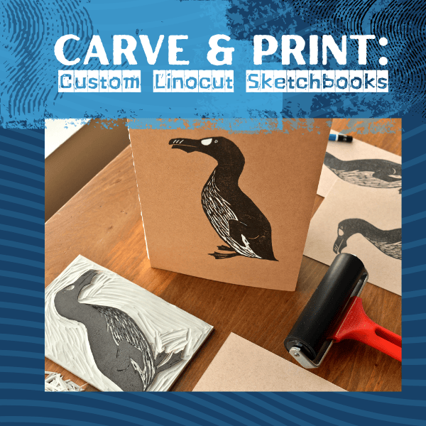 Carve & Print: Custom Linocut Sketchbooks