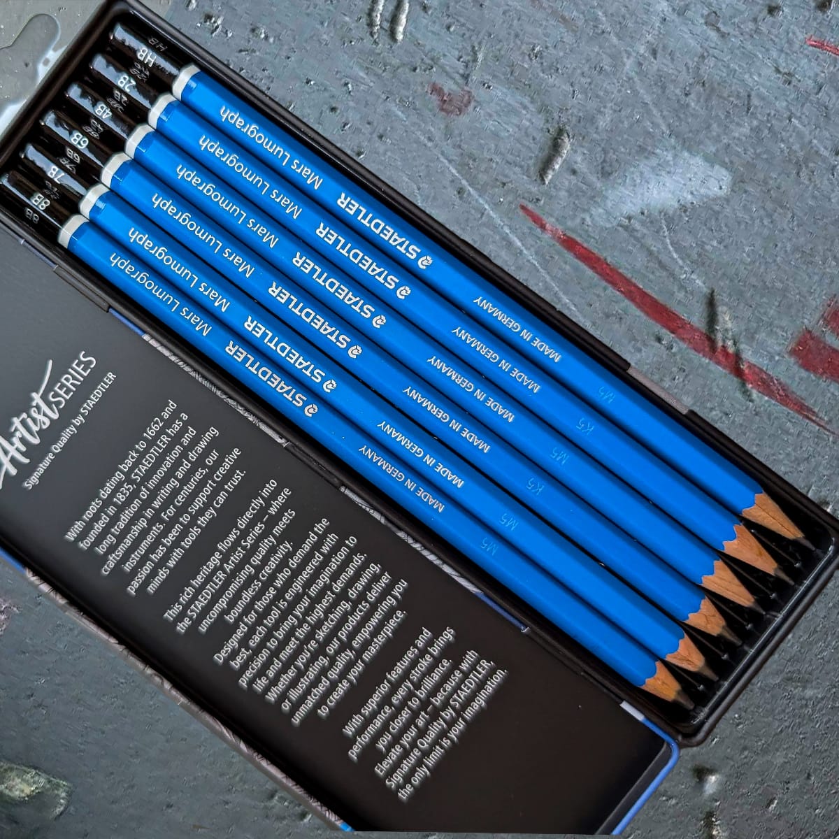 Staedtler - Mars Lumograph - Graphite Pencil Set of 6