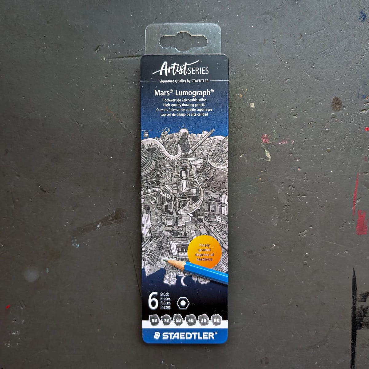 Staedtler - Mars Lumograph - Graphite Pencil Set of 6