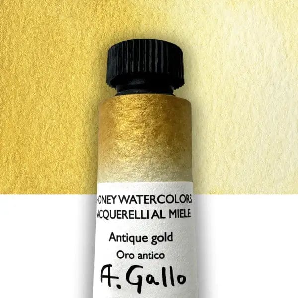 A. Gallo Watercolour Tube Antique Gold A. Gallo - Handmade Watercolours - Individual 10mL Tubes - Series 3