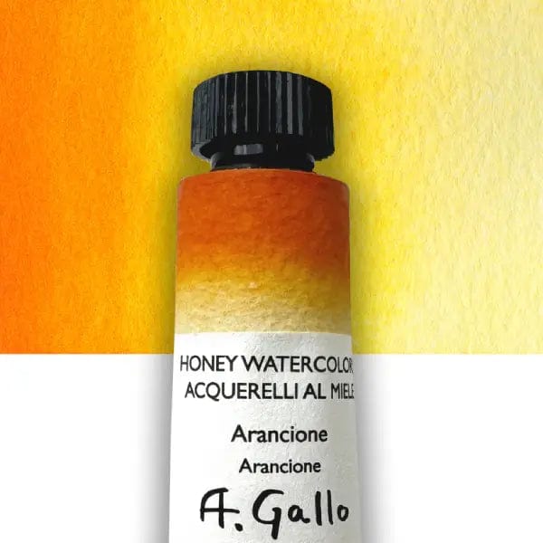 A. Gallo Watercolour Tube Arancione A. Gallo - Handmade Watercolours - Individual 10mL Tubes - Series 2