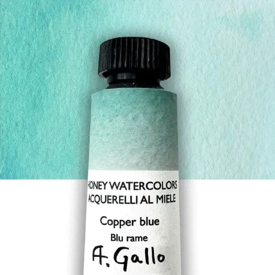 A. Gallo Watercolour Tube Copper Blue A. Gallo - Handmade Watercolours - Individual 10mL Tubes - Series 2