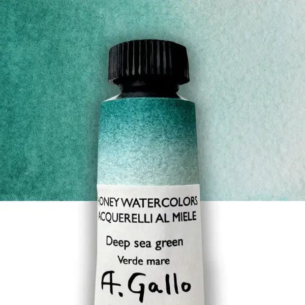 A. Gallo Watercolour Tube Deep Sea Green A. Gallo - Handmade Watercolours - Individual 10mL Tubes - Series 3